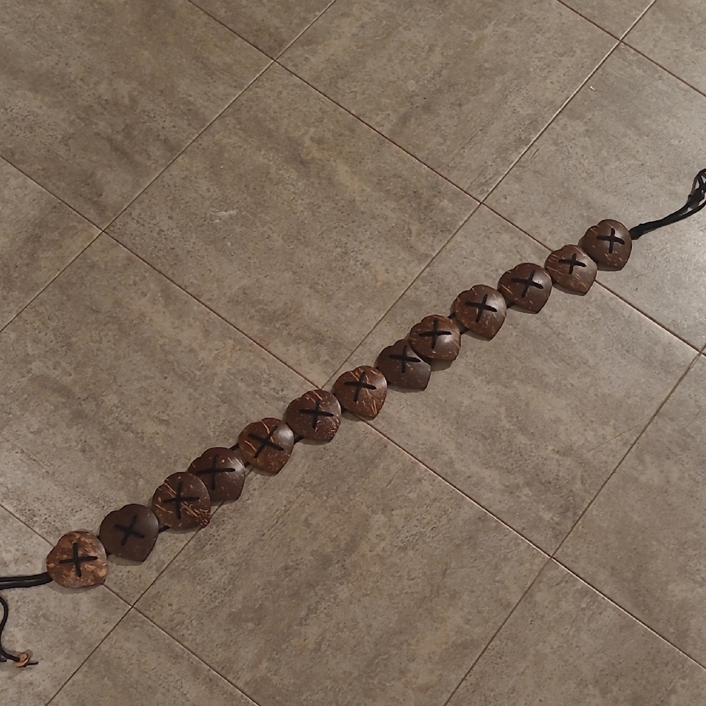 Rustic Brown Heart Belt